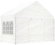 Tenda de Eventos com telhado 4,08x2,23x3,22 m polietileno branco