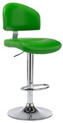 vidaXL Banco de bar couro artificial verde
