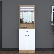 Cabide P6 – Nogueira/Branco – 60x182,8x35,5 cm