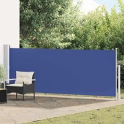 vidaXL Toldo lateral retrátil para pátio 140x500 cm azul