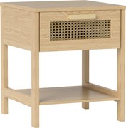 HOMCOM Mesa de Cabeceira, Criado-mudo, Mesa Lateral com Gaveta, MDF 40 x 40 x 48,4 cm | Aosom Portugal