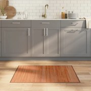 vidaXL Tapete retangular 70x100 cm bambu castanho