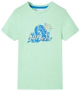 T-shirt de criança verde-claro 140