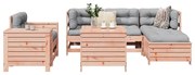 7 pcs conjunto sofás jardim madeira abeto-de-douglas