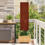 vidaXL Tela de Privacidade para Jardim Ferro Enferrujado 32 x 140 cm