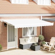 vidaXL Tecido para Troca de Toldos para Estrutura de 4x2 m Branco