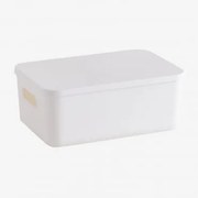 Caixa Organizadora De Polipropileno Yure Branco & ↑12 Cm - Sklum
