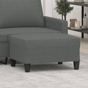 vidaXL Apoio de pés 70x55x41 cm tecido cinzento-escuro