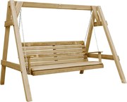 vidaXL Baloiço de jardim 205x150x157 cm madeira de pinho impregnado