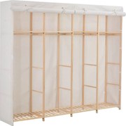 vidaXL Roupeiro 200x40x170 cm tecido branco