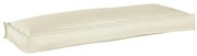 vidaXL Almofada de palete para banco Creme 110 x 40 x 8 cm