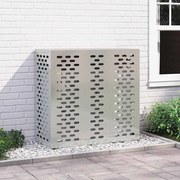 vidaXL Capa para Ar Condicionado 110x50x105 cm Aço Galvanizado
