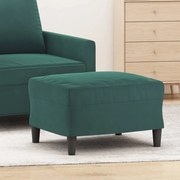 vidaXL Apoio de pés 60x50x41 cm veludo verde-escuro