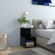 vidaXL Mesas de cabeceira 2 pcs 35x35x55cm derivados de madeira preto