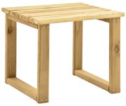 vidaXL Mesa de espreguiçadeira 30x30x26 cm madeira de pinho impregnada