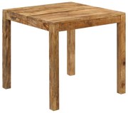 vidaXL Mesa de jantar madeira de mangueira maciça 82x80x76 cm