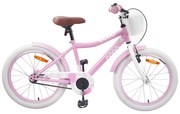 vidaXL Bicicleta Infantil 20 Polegadas para 6-11 Anos Rosa Claro
