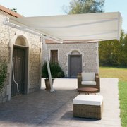 vidaXL Toldo retrátil manual independente 600x350 cm cor creme