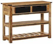 vidaXL Mesa consola 100x35x75 cm madeira de mangueira maciça