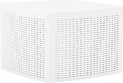 vidaXL Mesa de apoio 54x54x36,5 cm plástico branco