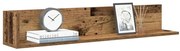 vidaXL Prateleiras de parede 2 pcs derivados de madeira madeira velha