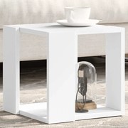 vidaXL Mesa de centro 32x32x30 cm derivados de madeira branco