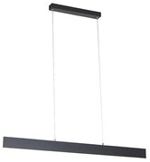 Candeeiro de suspensão cinzento escuro com LED e comando remoto - Casper Moderno
