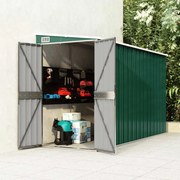 vidaXL Abrigo suspenso p/ jardim 118x288x178 cm aço galvanizado verde