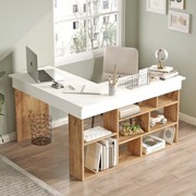 Secretária CT5 – Pinho Atlântico Branco – 129x72x120 cm