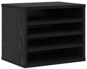 Organizador de Mesa Carvalho Preto 36x26x29,5 cm Madeira Derivada