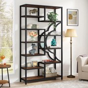 Tribesigns Bucher Real High Book Rain com 11 prateleiras