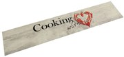 Tapete de cozinha lavável 60x300 cm veludo padrão peper cooking