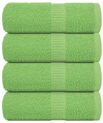 Toalhas de bidé 4pcs 30x50cm 360 gsm 100% algodão verde maça