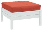 vidaXL Almofadão p/ paletes 60x60x9,5 cm mesclado tecido vermelho