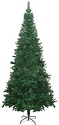 vidaXL Árvore de natal artificial L, 240 cm, verde