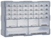 Caixa organizadora com 40 gavetas 52x16x37,5 cm