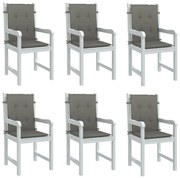 vidaXL Almofadões lombares cadeiras 6pcs 100x50x4 cm mesclado tecido