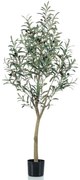 Oliveira artificial com vaso plástico 140 cm