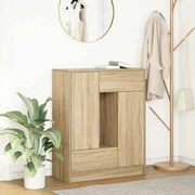 vidaXL Aparador com gavetas e portas 73x31x90 cm carvalho sonoma