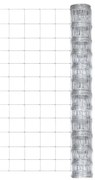 vidaXL Cerca de jardim 50x1,25 m aço galvanizado prateado