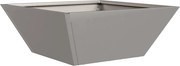 vidaXL Vaso de Jardim Ferro Enferrujado 40 x 40 x 15 cm