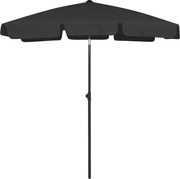 vidaXL Guarda-sol de praia 180x120 cm preto