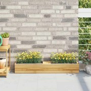 vidaXL Floreiras para paletes Euro 12 pcs 36x13,5x9,5 cm PP cinzento