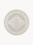 Tapete redondo em chenille artesanal Neapel