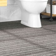 vidaXL Ladrilhos carpete p/ pisos 20 pcs 5 m² 50x50cm riscas antracite