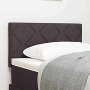 vidaXL Cabeceira com Design de Blocos de Diamante Castanho Escuro 80cm, Tecido