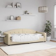 vidaXL Sofá-cama 80x200 cm tecido cor creme