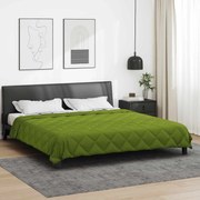 vidaXL Duvet de Ano Inteiro Verde 220 x 260 cm Microfibra