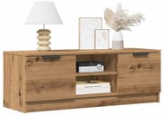 vidaXL Móvel TV carvalho artesanal 102x35x36,5 cm madeira trabalhada