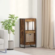 vidaXL Gabinete de Livros Carvalho Fumê 80 x 30 x 155 cm